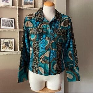 Striking boho “Parsley and Sage” jacket.